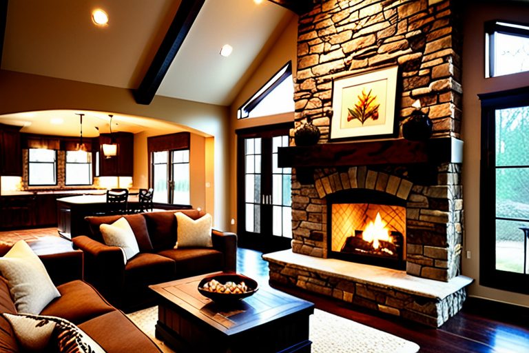 Stone Fireplace Chestnut Hill